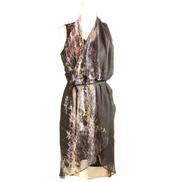Simply Vera by Vera Wang Aural Shadows MIDI Dress Women’s Medium - Picture 1 of 10